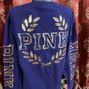 Blue PINK Long Sleeve Shirt